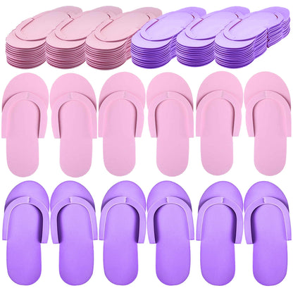 Luxe Disposable Pedicure Slippers – EVA Foam Spa Flip Flops for Salons