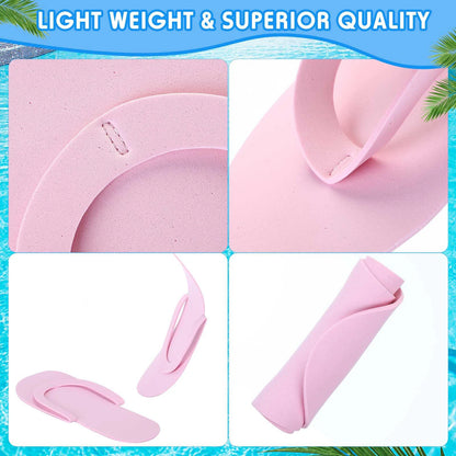 Luxe Disposable Pedicure Slippers – EVA Foam Spa Flip Flops for Salons