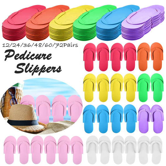 Luxe Disposable Pedicure Slippers – EVA Foam Spa Flip Flops for Salons