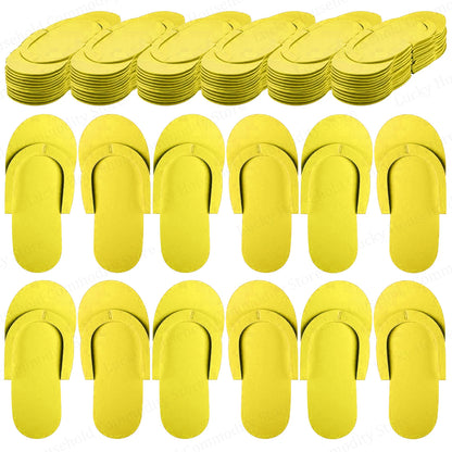 Luxe Disposable Pedicure Slippers – EVA Foam Spa Flip Flops for Salons