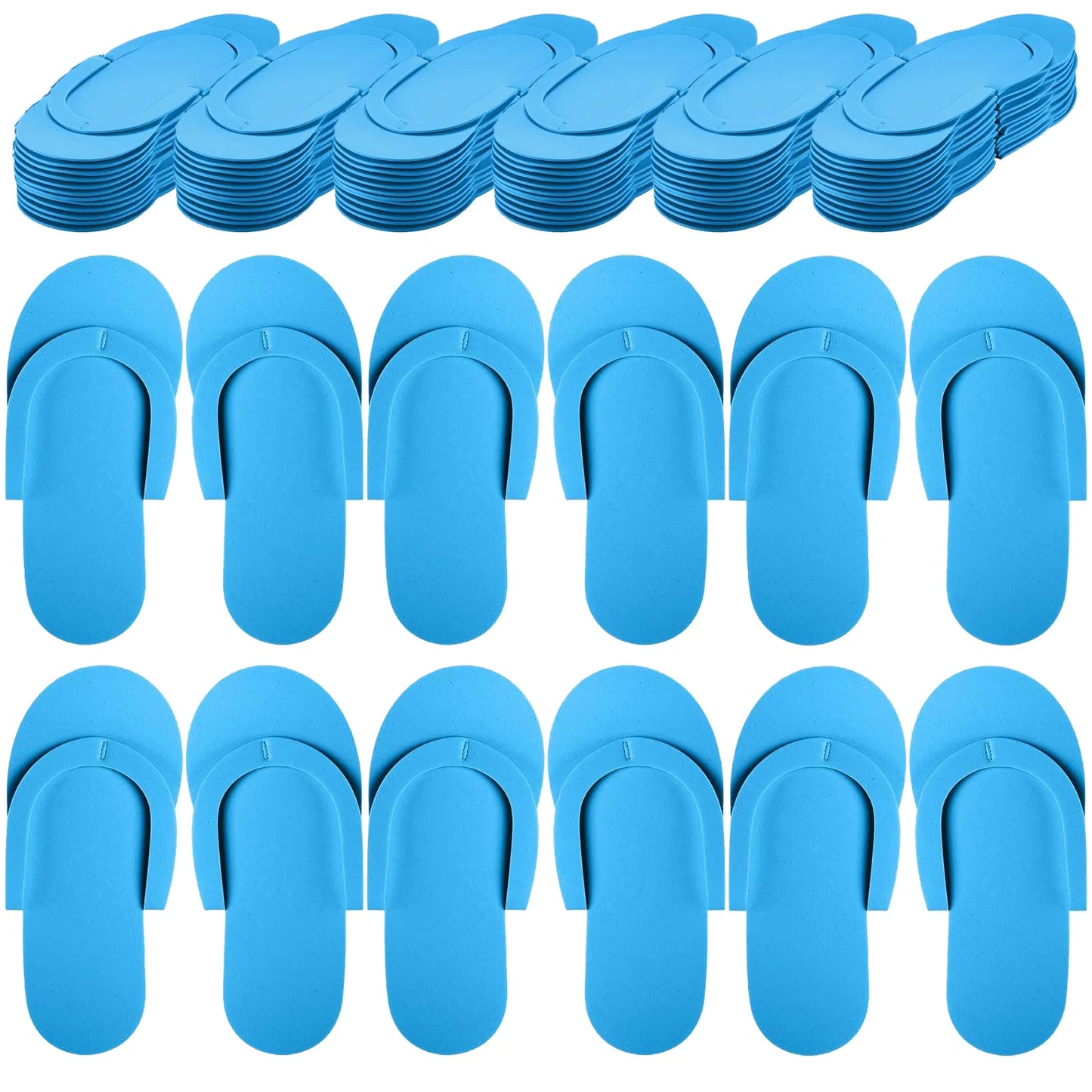 Luxe Disposable Pedicure Slippers – EVA Foam Spa Flip Flops for Salons