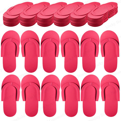 Luxe Disposable Pedicure Slippers – EVA Foam Spa Flip Flops for Salons