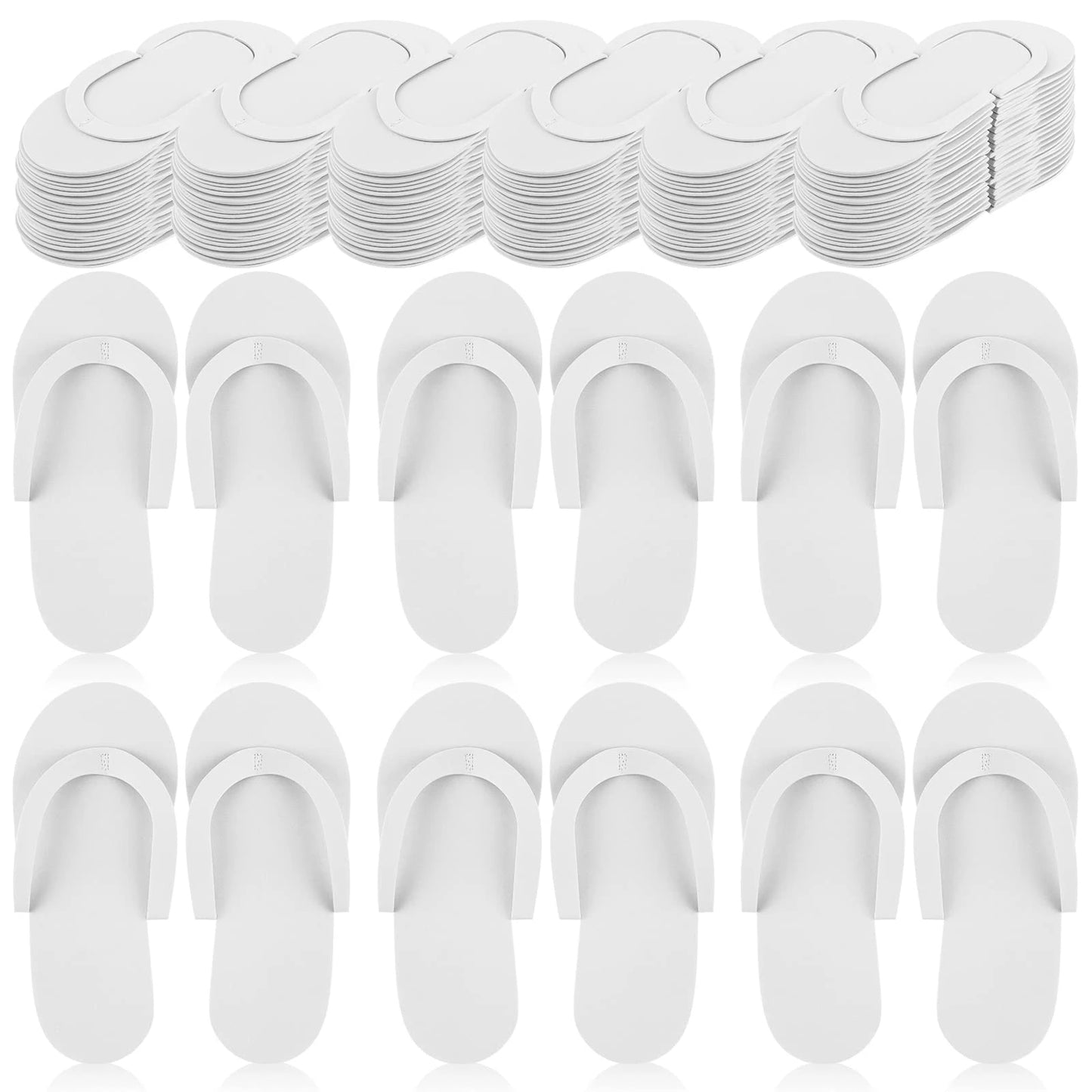 Luxe Disposable Pedicure Slippers – EVA Foam Spa Flip Flops for Salons