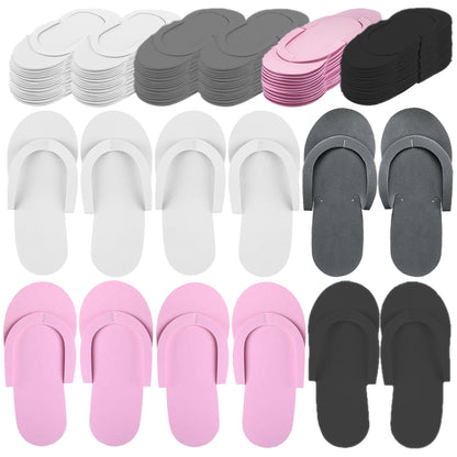Luxe Disposable Pedicure Slippers – EVA Foam Spa Flip Flops for Salons