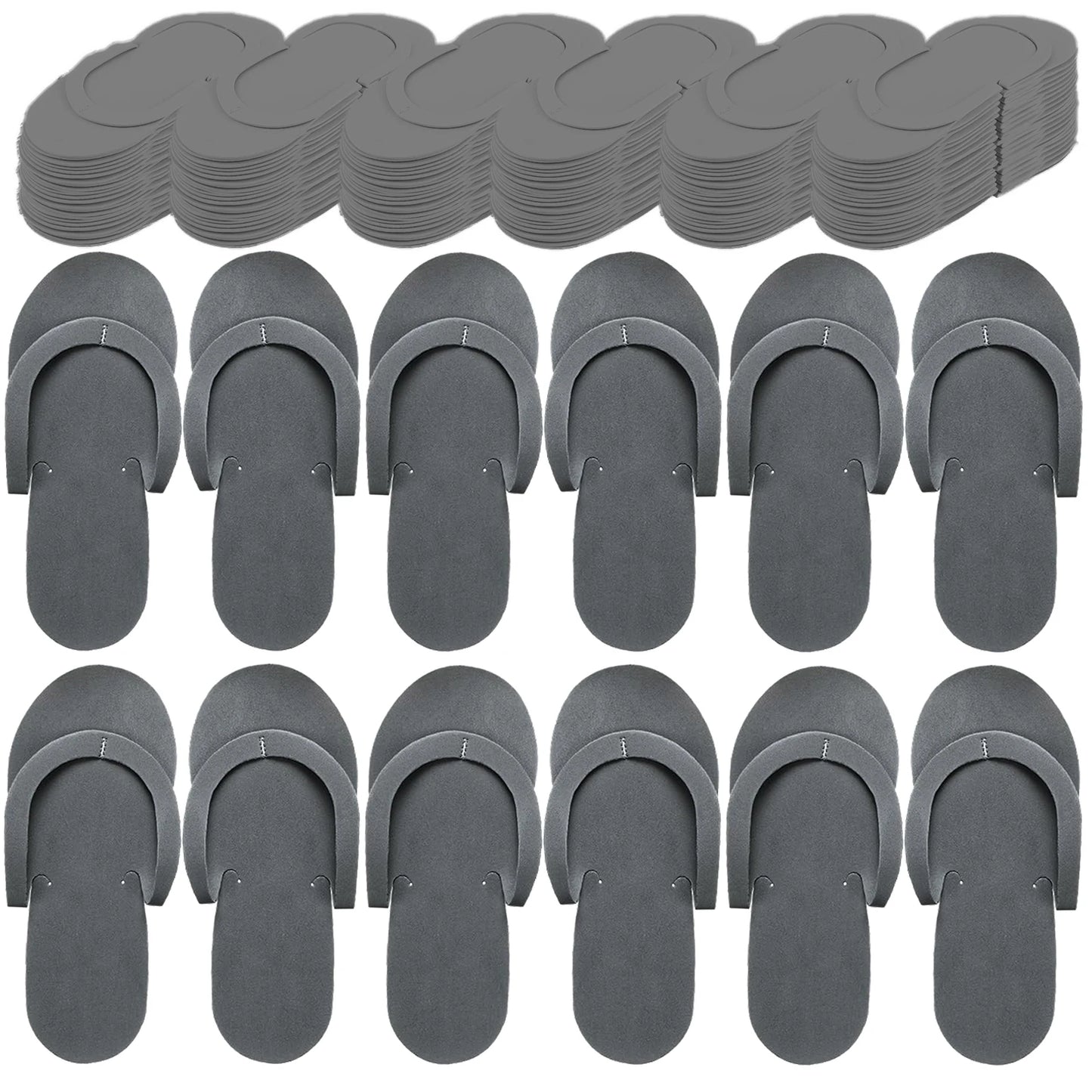 Luxe Disposable Pedicure Slippers – EVA Foam Spa Flip Flops for Salons