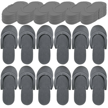 Luxe Disposable Pedicure Slippers – EVA Foam Spa Flip Flops for Salons