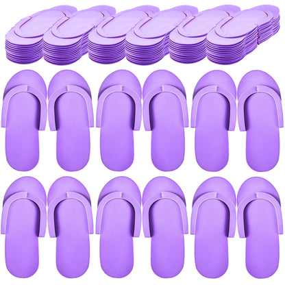 Luxe Disposable Pedicure Slippers – EVA Foam Spa Flip Flops for Salons