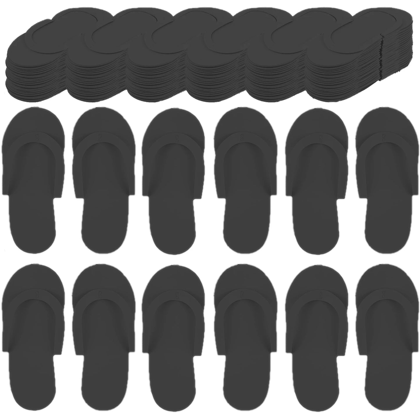 Luxe Disposable Pedicure Slippers – EVA Foam Spa Flip Flops for Salons